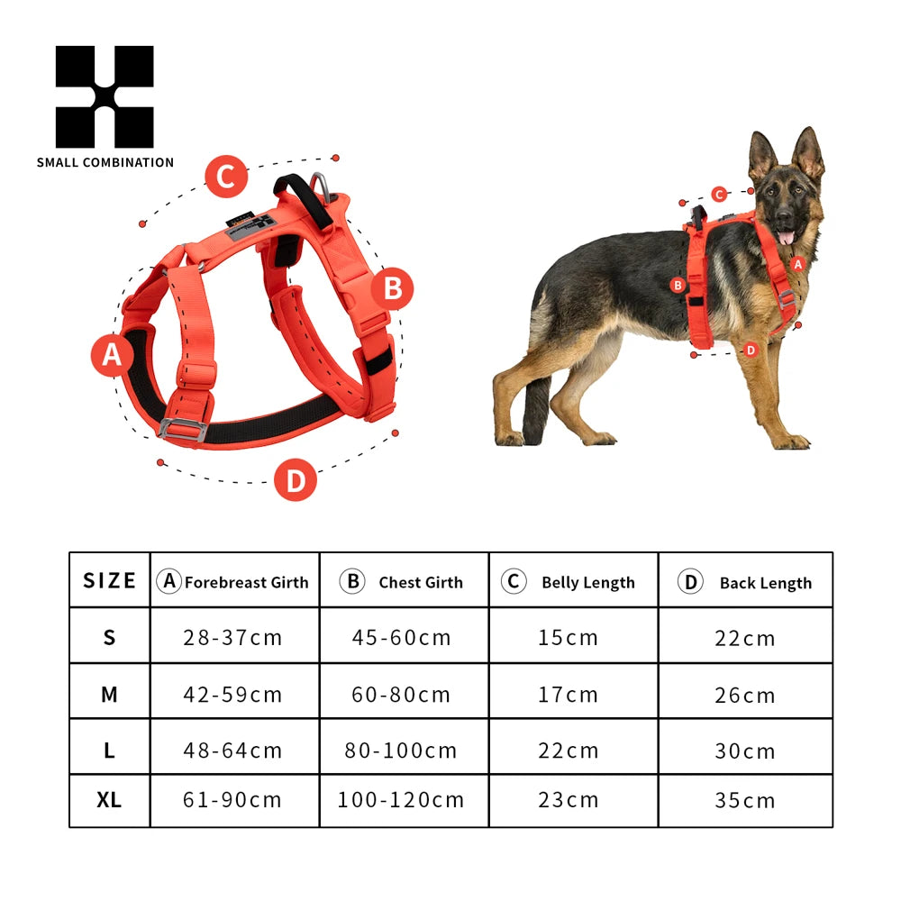 No Pull Reflective Dog Harness | Adjustable Breathable Vest for Small, Medium & Large Dogs