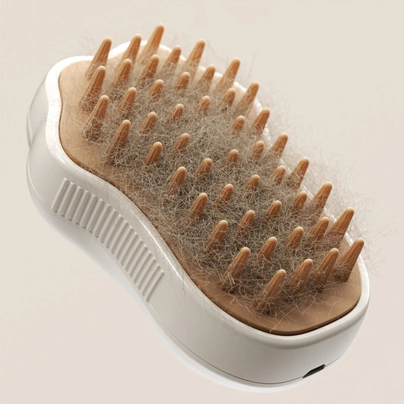 -in-1 Pet Steam Grooming Brush & Massage Comb for Dogs & Cats