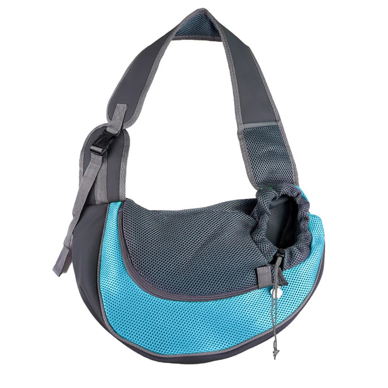 Portable Front Pet Carrier Bag for Small Dogs & Cats | Breathable Mesh Shoulder Sling Backpack
