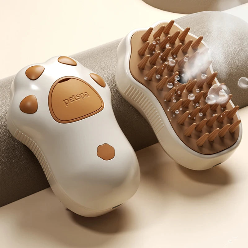 -in-1 Pet Steam Grooming Brush & Massage Comb for Dogs & Cats