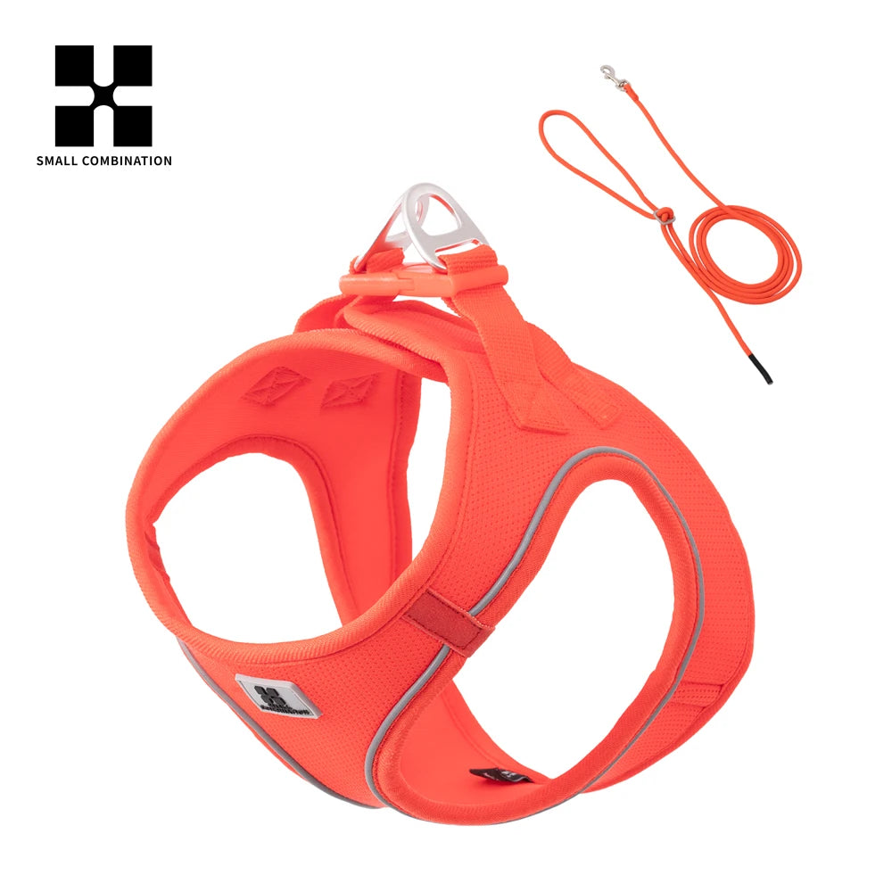 Reflective Dog Harness & Leash Set | Adjustable Vest for Small & Medium Dogs